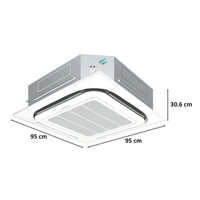 Daikin Cassette Ac - White Ceiling-mounted System | Rotary Compressor, 220-240v Ac Power, Remote Operated, Warranty Included