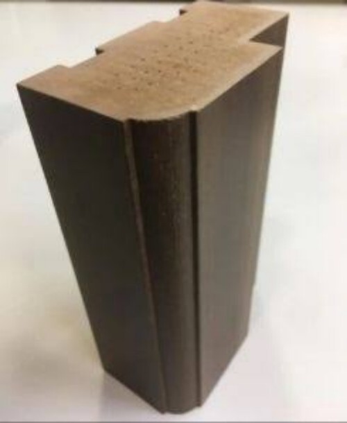 Wpc Door Frame 6x2.5 - Wood-plastic Blend, 6x2.5 Inches, Coffee Brown | Sliding Style, Moisture & Termite Resistant, Finished Surface