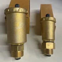 Auto Vent Air Purge Valve - Brass, 1/4 Inch Size, Golden Finish | Reliable Airflow Management For Industrial Applications