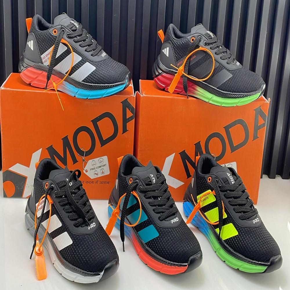 SPORTS SHOES - Synthetic Material, Standard Size | Water Resistant, Multicolour Design, Cushioned Insole, AIRMIX Outsole, 6 Months Warranty