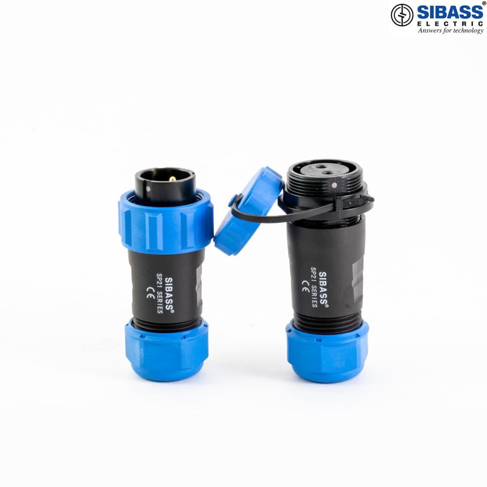 Ip68 Waterproof Connector 17mm 2 Pin - Straight To Straight - Application: Industrial