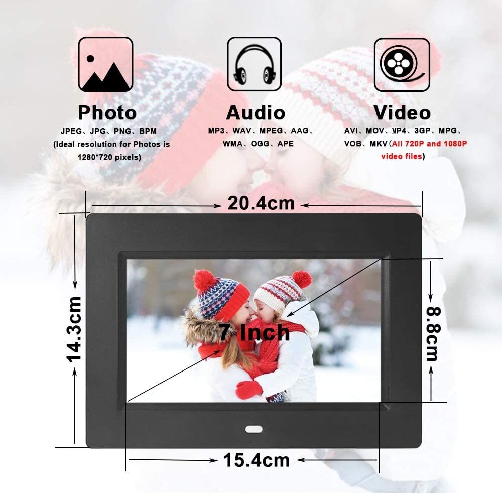 7 Inch IPS 8GB Digital Photo Frame