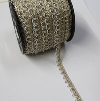 Fancy Golden Moti Lace
