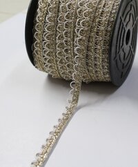 Fancy Golden Moti Lace