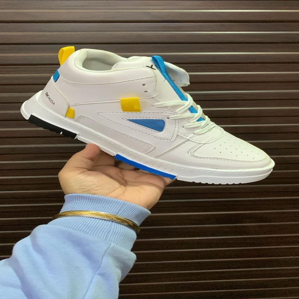 Sneaker Shoes - Synthetic Water Resistant, Standard Size, Green Color | Cushioned Insole, Padded Shaft, Airmix Outsole For Traction