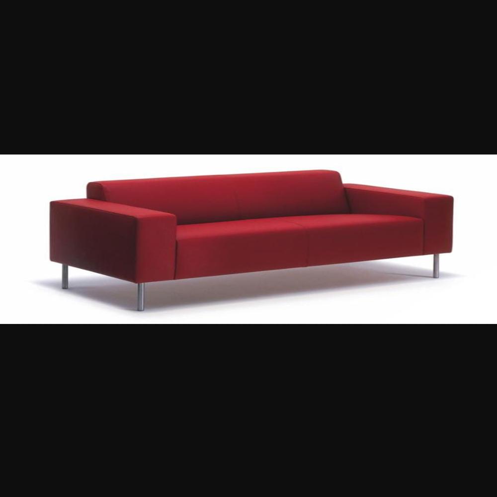 OM WOODS 48"*29" OUT SOFA - Molded Plywood, Standard Size, Red Color | Eco-Friendly, Polished Finishing for Living Room Use