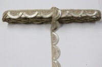 Embroidery Sequence Cutwork Golden Colour Lace