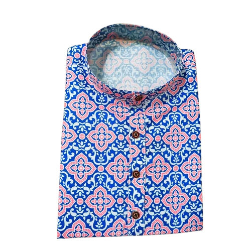 Men'S Digital Print Kurta - Color: Multicolor