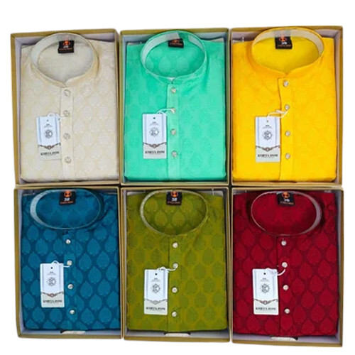 Men's Dupion Jacquard Kurta