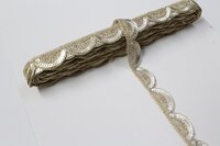 Embroidery Sequence Cutwork Golden Colour Lace