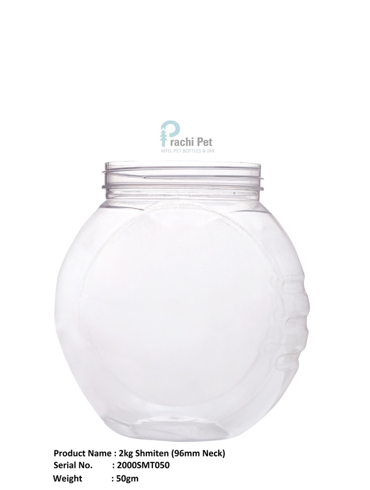 2.2kg Plastic Jar - Color: Transparent