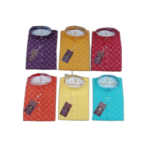 Men'S Fancy Kurta - Color: Multicolor
