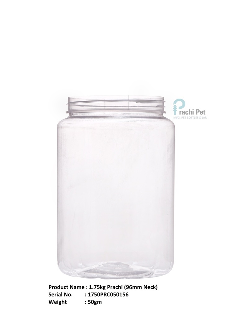 2.2kg Plastic Jar - Color: Transparent