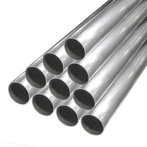 Stainless Steel Round Pipes - Color: Silver