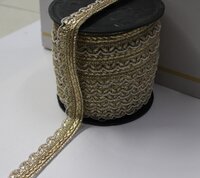 Embroidery Golden Colour Fancy Lace