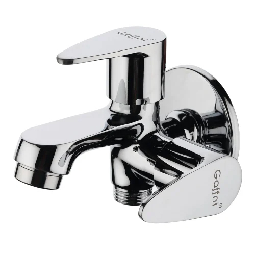 2 Way Bib Cock - Color: Silver Chrome Finish