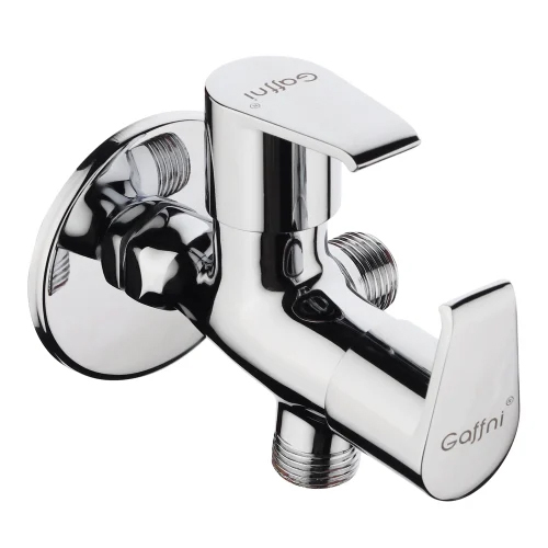 Gaffni Brass 2 Way Angle Cock - Installation Type: Wall Mounted