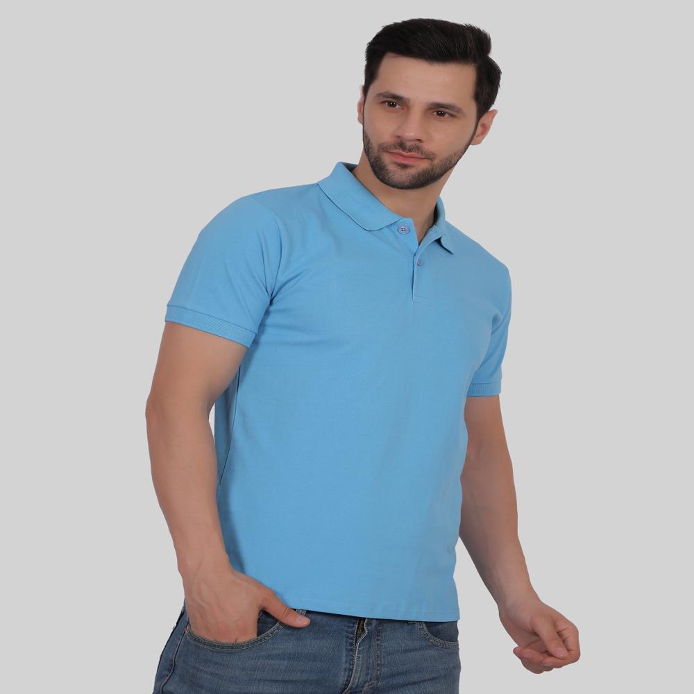 Club Green White Lable Collar Neck T-Shirts