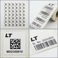 Printed Barcode Labels - Coating Type: Customized