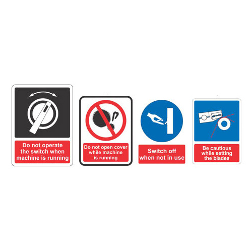 Security Warning And Caution Labels - Color: Multicolor