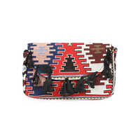 Women Geometric Printed Structured Hand Bags - Color: Multicolor