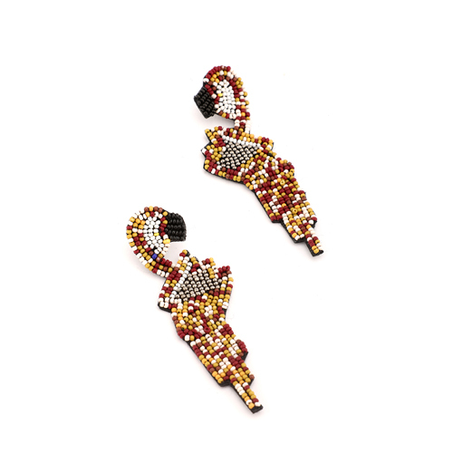 Peacock Shaped Drop Earrings