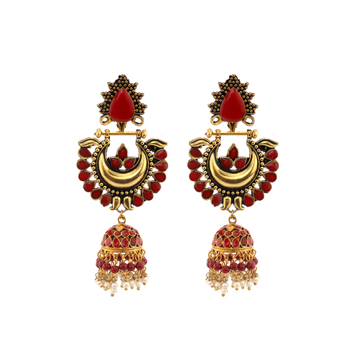 Studded Classic Dome Shaped Jhumkas