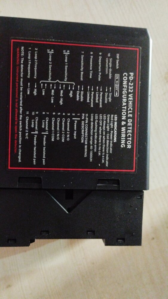dual channel loop detector