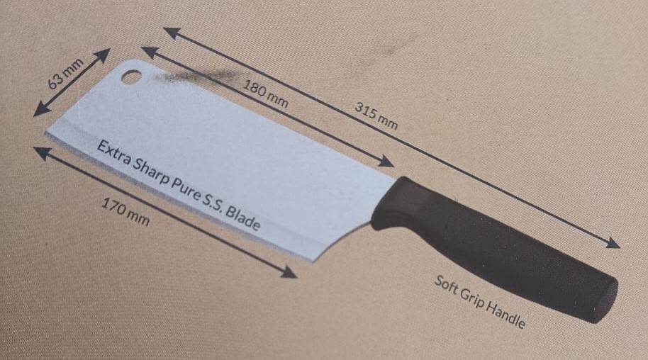 Chopper Knife - Material: Stainless Steel