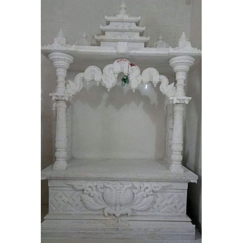 White Carved Marble Temple