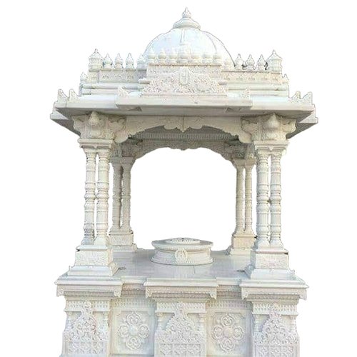 White Carved Marble Temple