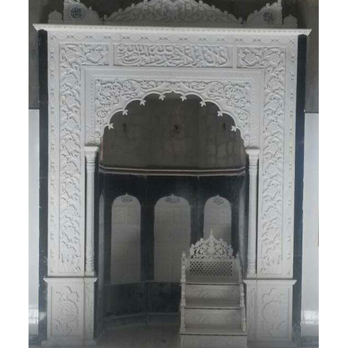 White Marble Masjid Qibla