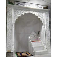 White Marble Masjid Qibla