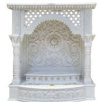 White Carved Marble Home Temple