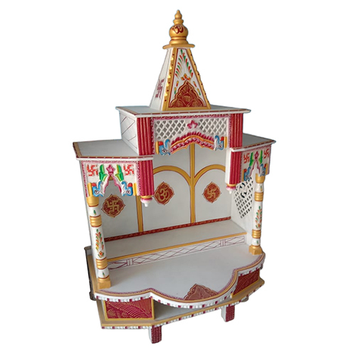 White Carved Marble Home Temple