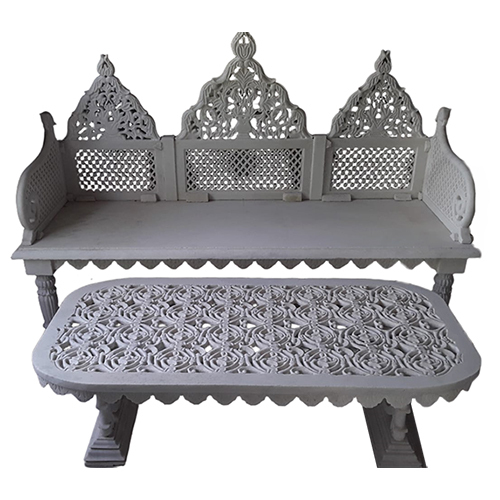 White Carved Marble Sofa Set - Design: Modern