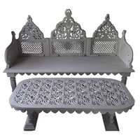 White Carved Marble Sofa Set