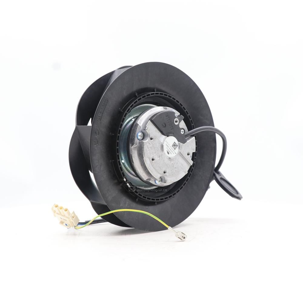 Ebmpapst R3g190-rc03-06 230v Ac 28w 0.29a 2150rpm Single Inlet Ec Radical Rittal Air Conditioner Centrifugal Cooling Fan - Color: Black