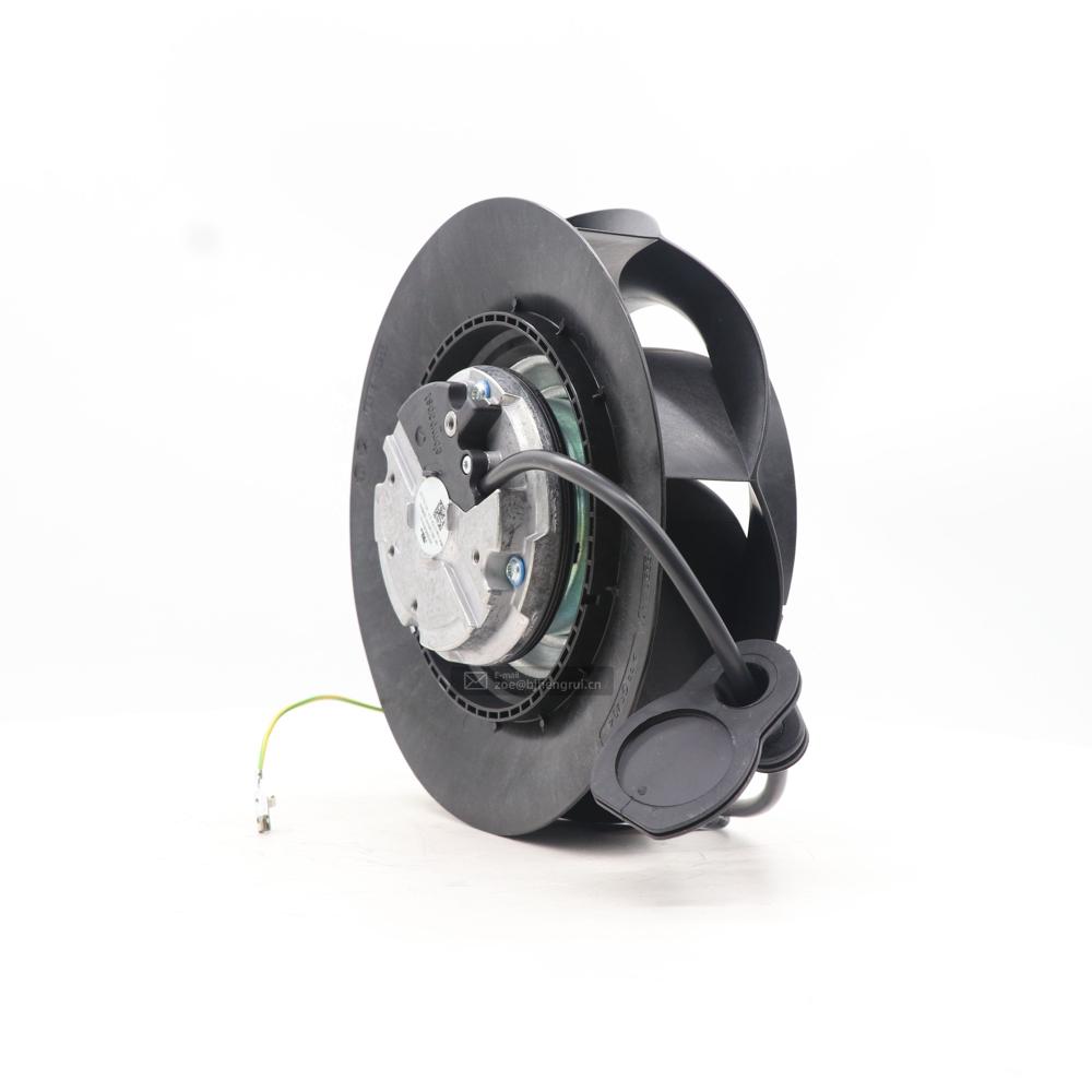 Ebmpapst R3g190-rc03-06 230v Ac 28w 0.29a 2150rpm Single Inlet Ec Radical Rittal Air Conditioner Centrifugal Cooling Fan - Color: Black