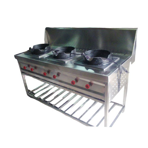 Three Burner Chinese Gas Range