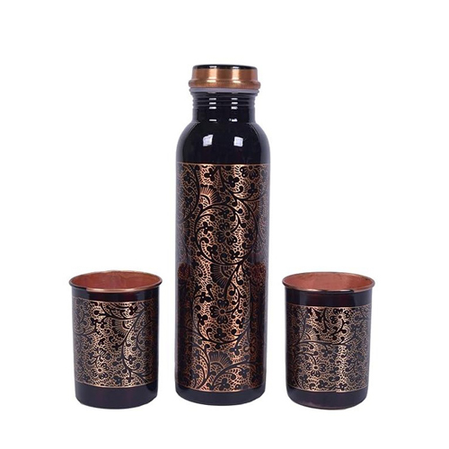 Copper Water Bottle - Features: High Quality