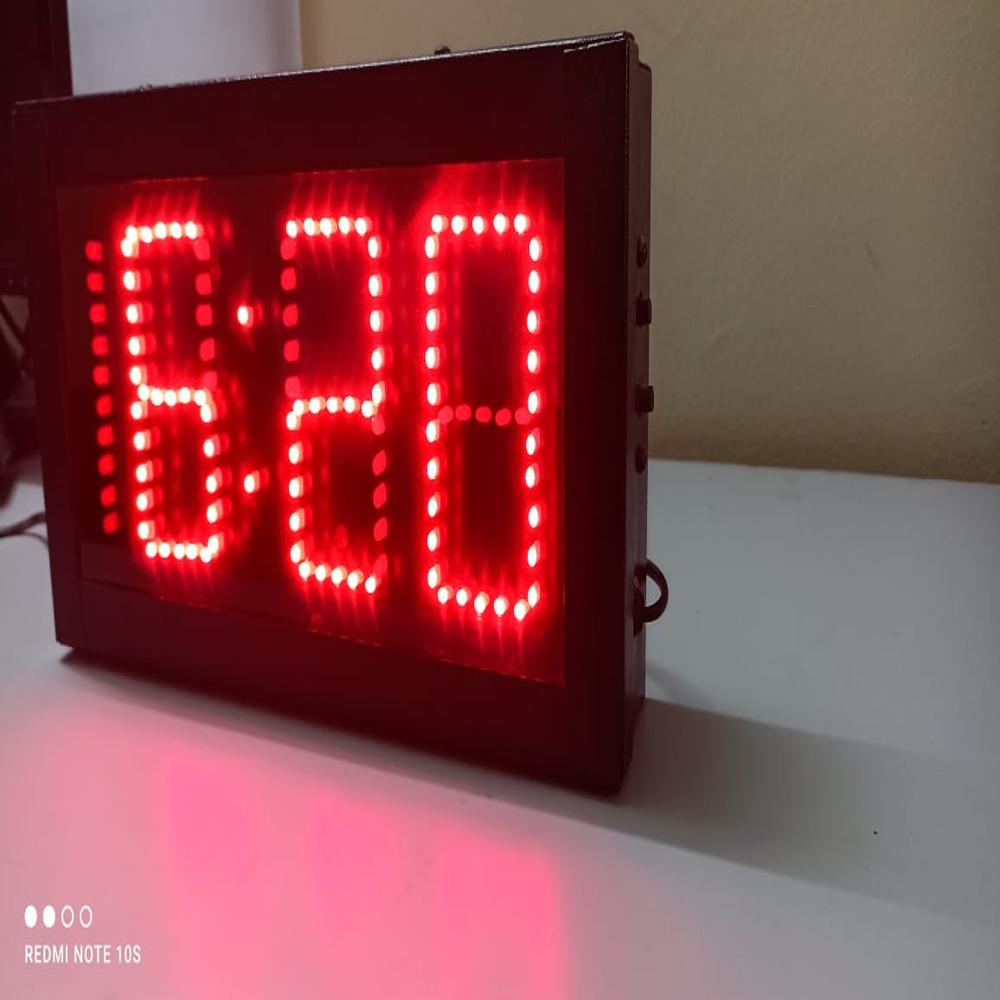Red Color Digital Clock