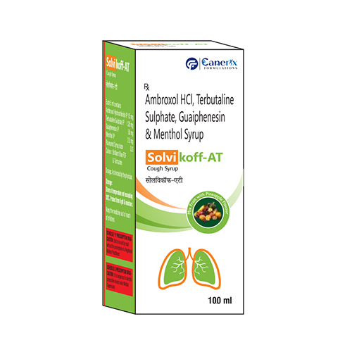 100ml Ambroxol HCL Terbutaline Sulphate Guaiphenesin And Menthol Syrup