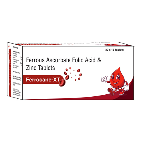 Ferrous Ascorbate Folic Acid And Zinc Tablets