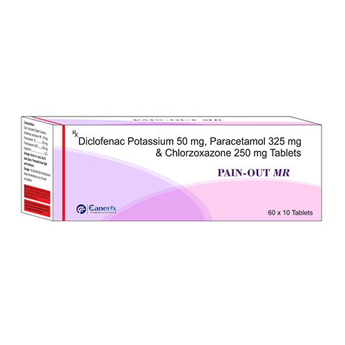 Diclofenac Potassium Paracetamol And Chlorzoxazone Tablets