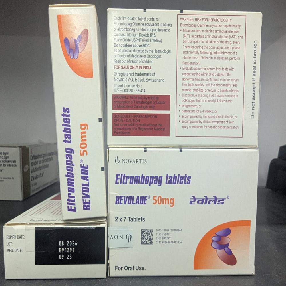 Revolade 50mg (Eltrombopag टैब)
