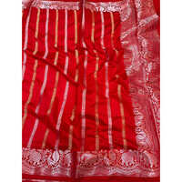 Designer Pure Chiniya Silk Saree