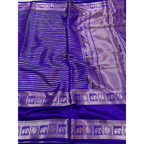 Printed Pure Chiniya Silk Saree