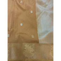 Zari Woven Silk Saree With Blouse Pattern