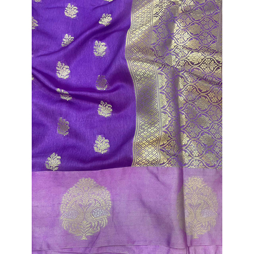 Ladies Banarasi Pure Silk Pattern Saree - Color: Different Available